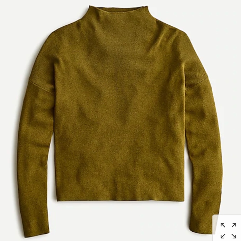 J.Crew ribbed mockneck sweater
